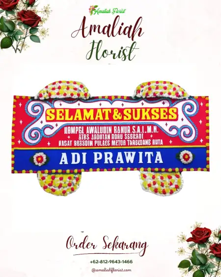Papan Bunga Ucapan Selamat Bakalrejo